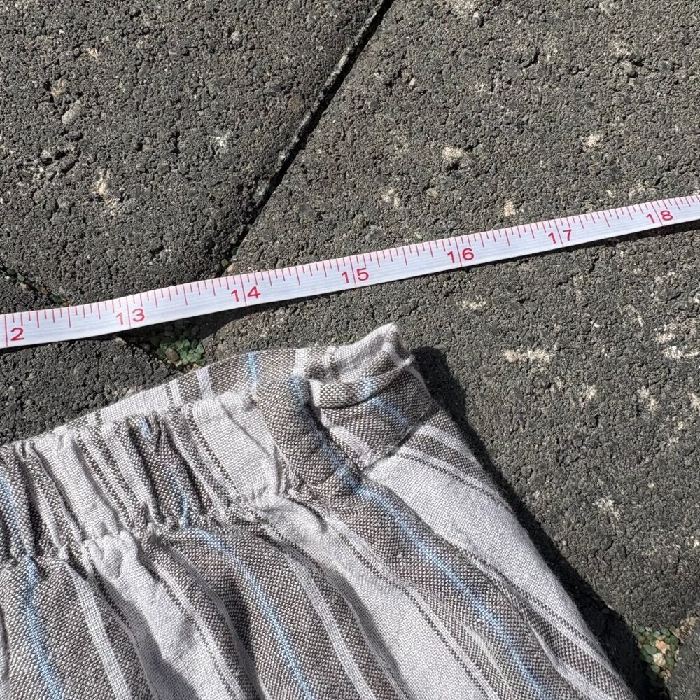 Bryn Walker Linen Wide Leg Ella Pants Women's Small Striped Cropped Summer USA - Picture 8 of 10